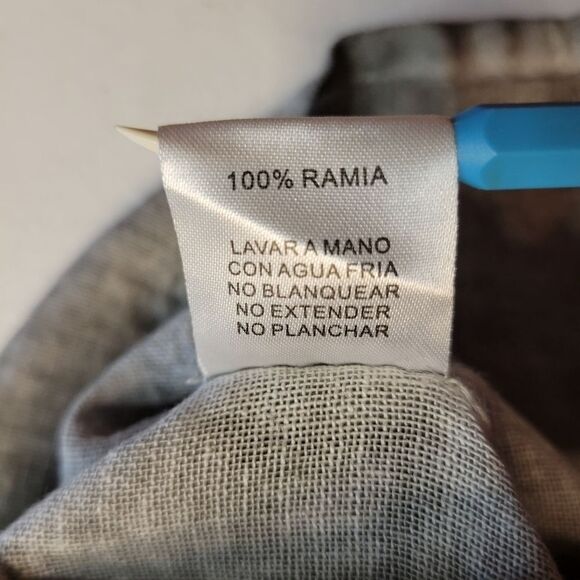 ii Sisters Gray Button Down Sleeveless Blouse Mesh Contrast Women's Size Medium - Picture 13 of 14